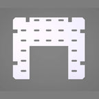 Rudsta Tall U Shelf image 0